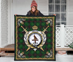 Orrock Tartan Crest Premium Quilt - Celtic Thistle Style