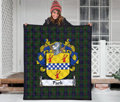 Park Family Tartan Crest Quilt