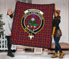 McGowan Family Tartan Crest Quilt