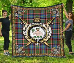 Aikenhead Tartan Crest Premium Quilt - Celtic Thistle Style