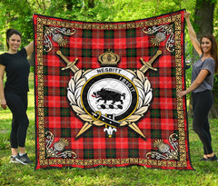 Nesbitt Modern Tartan Crest Premium Quilt - Celtic Thistle Style