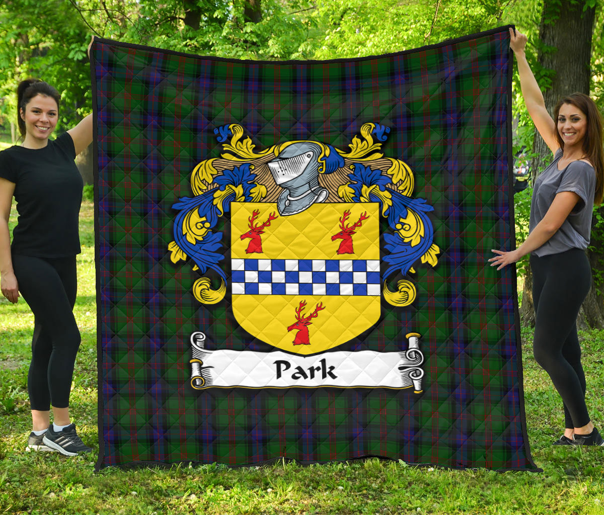 Park Family Tartan Crest Quilt