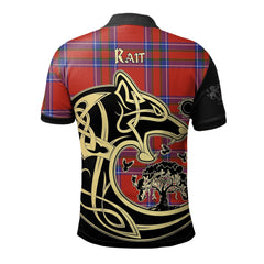 Rait Tartan Polo Shirt Viking Wolf