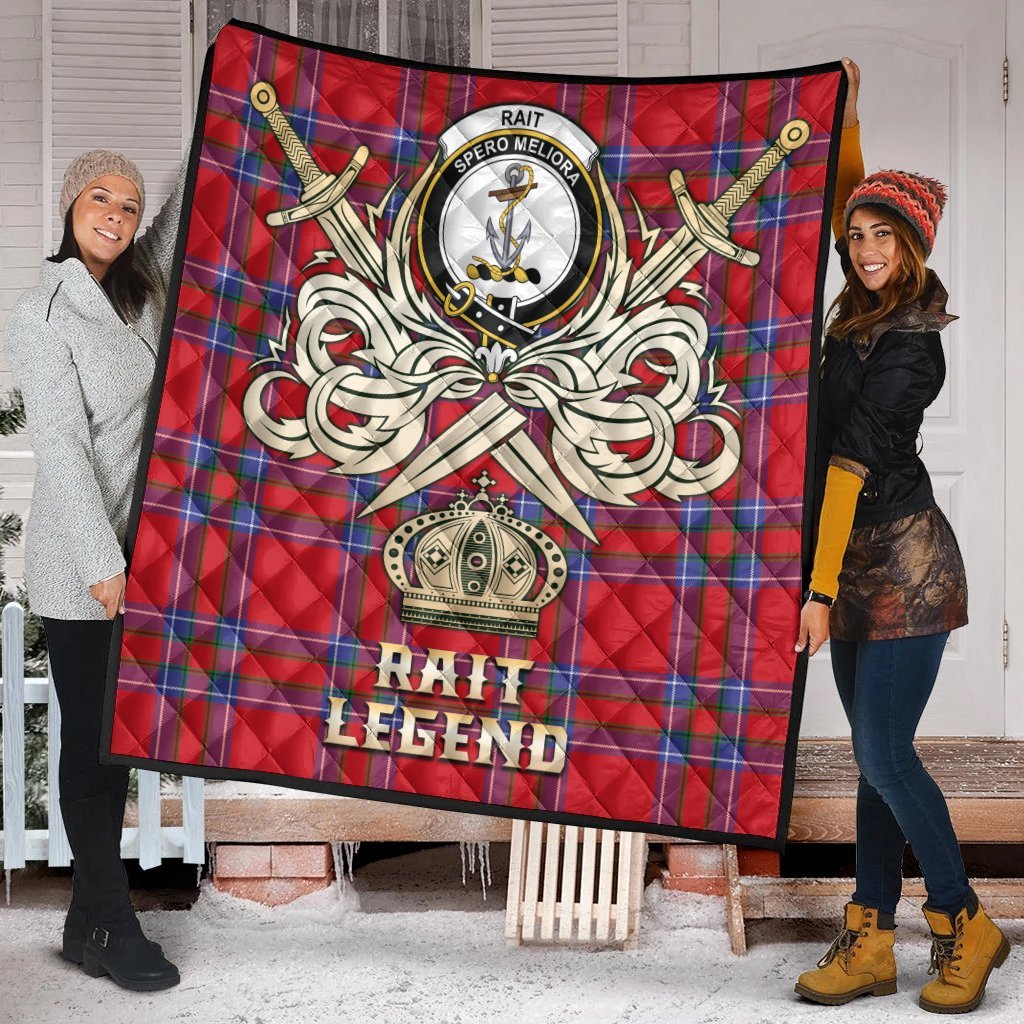 Rait Tartan Crest Legend Gold Royal Premium Quilt