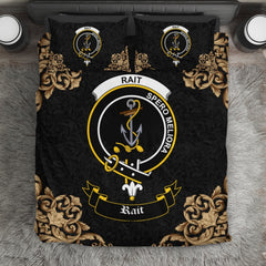 Rait Crest Black Bedding Set