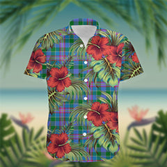Ralston Tartan Hawaiian Shirt Hibiscus, Coconut, Parrot, Pineapple - Tropical Garden Shirt