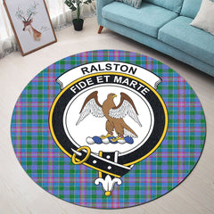 Ralston Tartan Crest Round Rug