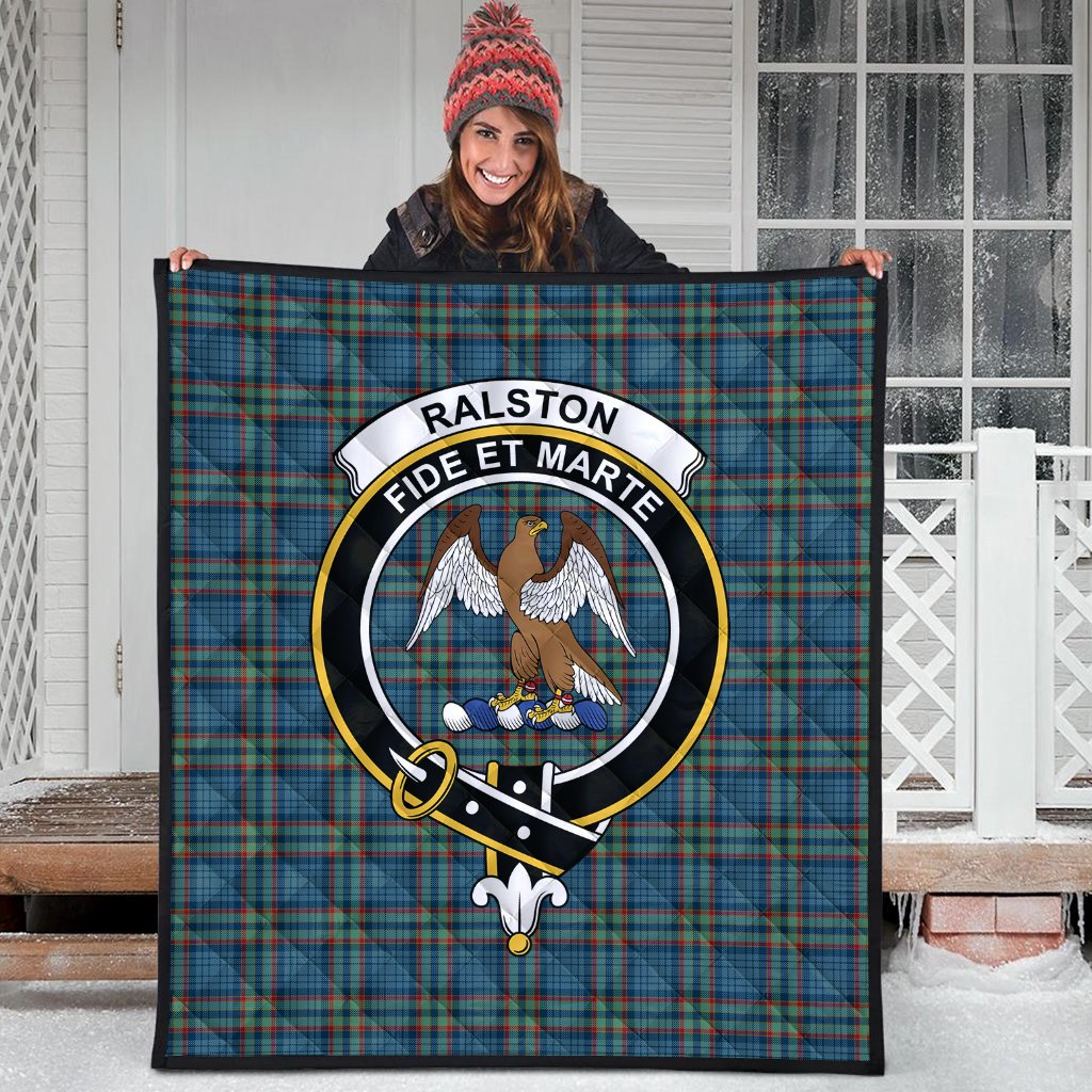 Ralston Tartan Crest Quilt