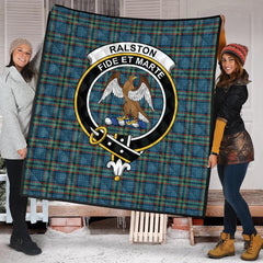 Ralston Tartan Crest Quilt