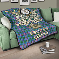 Ralston Tartan Crest Legend Gold Royal Premium Quilt