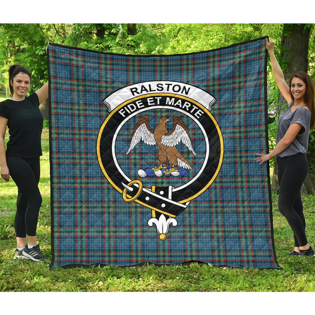 Ralston Tartan Crest Quilt