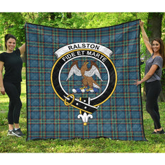 Ralston Tartan Crest Quilt