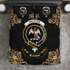 Ralston Crest Black Bedding Set