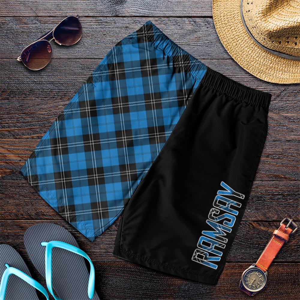 Ramsay Blue Ancient Tartan Crest Men's Short - Cross Style