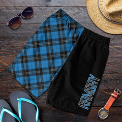 Ramsay Blue Ancient Tartan Crest Men's Short - Cross Style