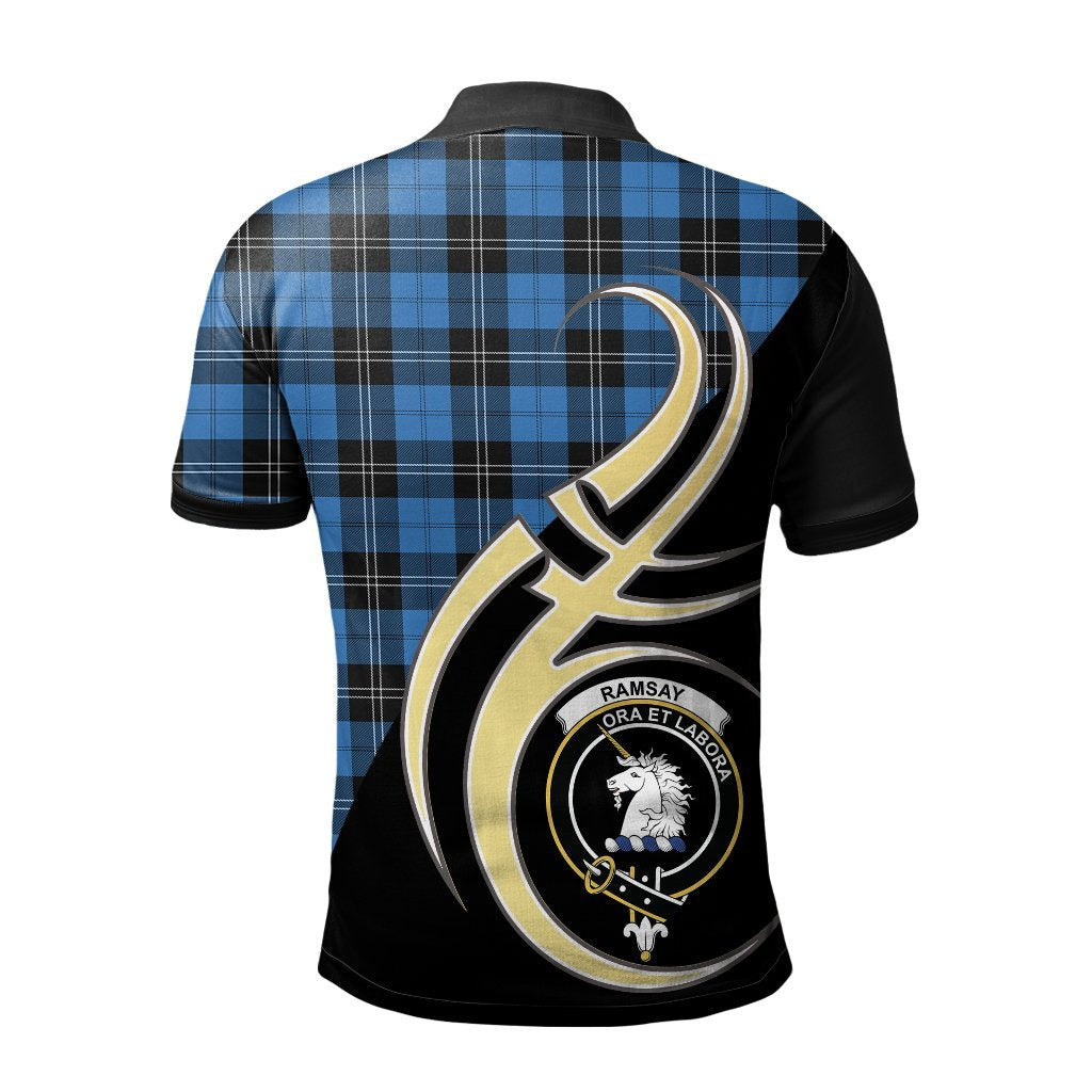 Ramsay Blue Ancient Tartan Polo Shirt - Believe In Me Style