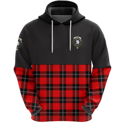 Ramsay Modern Clan Half Of Tartan Hoodie