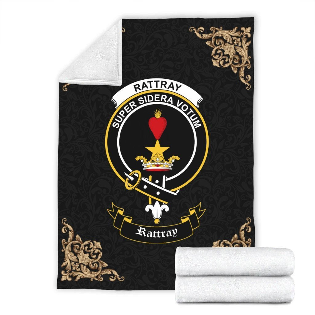 Rattray Crest Tartan Premium Blanket Black