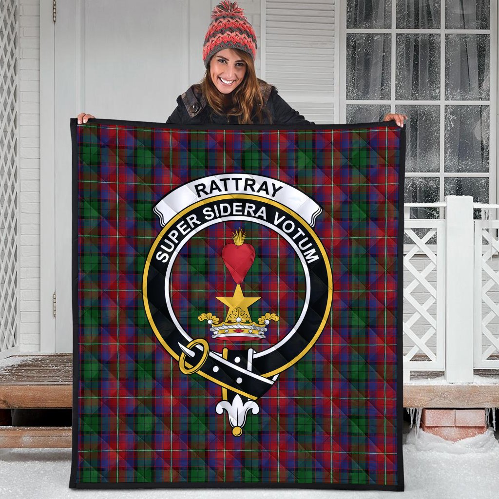 Rattray of Lude Tartan Crest Quilt