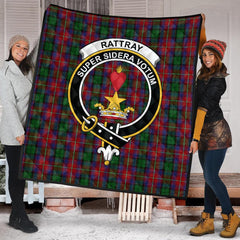 Rattray of Lude Tartan Crest Quilt