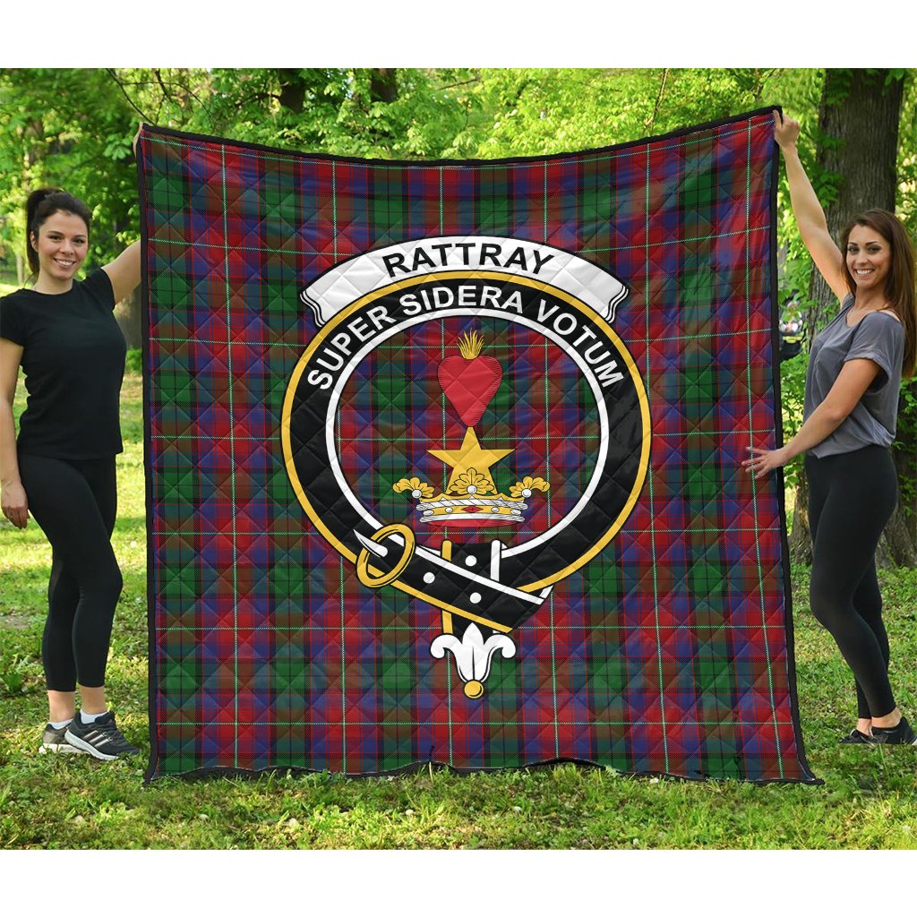 Rattray of Lude Tartan Crest Quilt