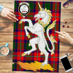 Riddell Tartan Crest Unicorn Scotland Jigsaw Puzzles