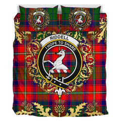 Riddell Tartan Crest Bedding Set - Golden Thistle Style