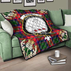 Riddell Tartan Crest Premium Quilt - Gold Thistle Style