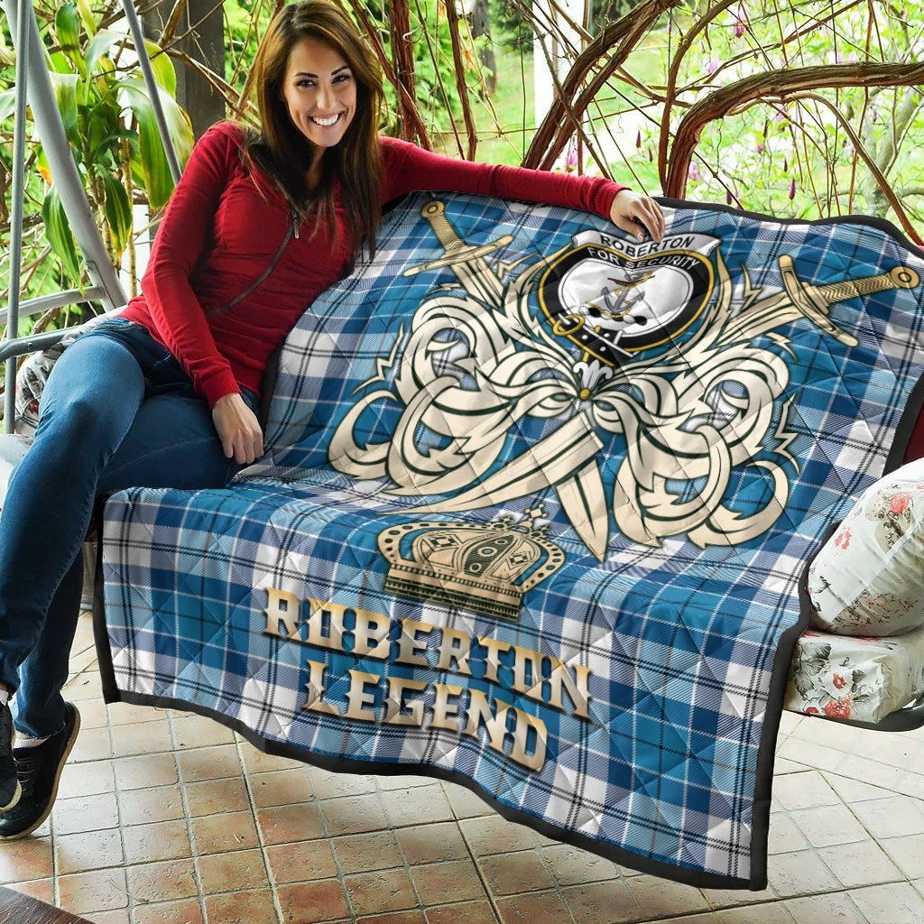 Roberton Tartan Crest Legend Gold Royal Premium Quilt