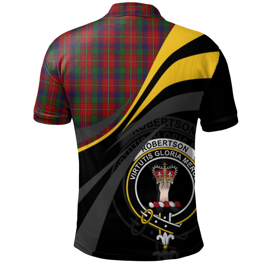 Robertson 03 Tartan Polo Shirt - Royal Coat Of Arms Style