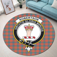 Robertson Ancient Tartan Crest Round Rug