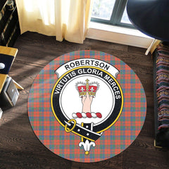 Robertson Ancient Tartan Crest Round Rug