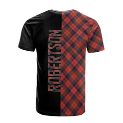 Robertson Modern Tartan T-Shirt Half of Me - Cross Style