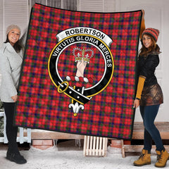 Robertson Modern Family Tartan Crest Quilt