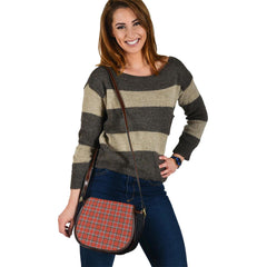 Robertson Weathered Tartan Saddle Handbags