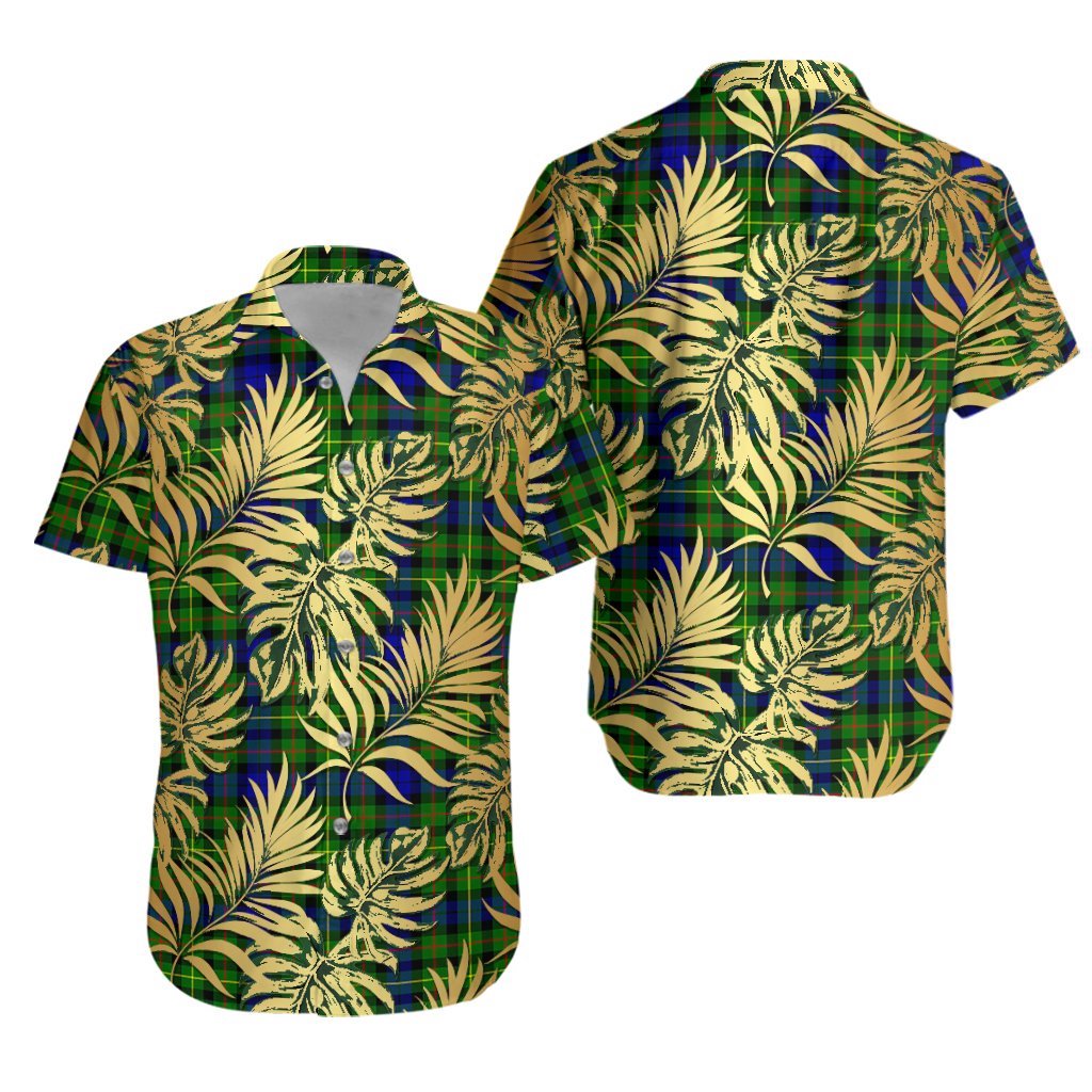 Rollo Modern Tartan Vintage Leaves Hawaiian Shirt