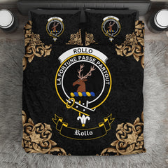 Rollo Crest Black Bedding Set