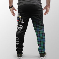 Rose Hunting Ancient Tartan Crest Jogger Sweatpants - Alba Celtic Style