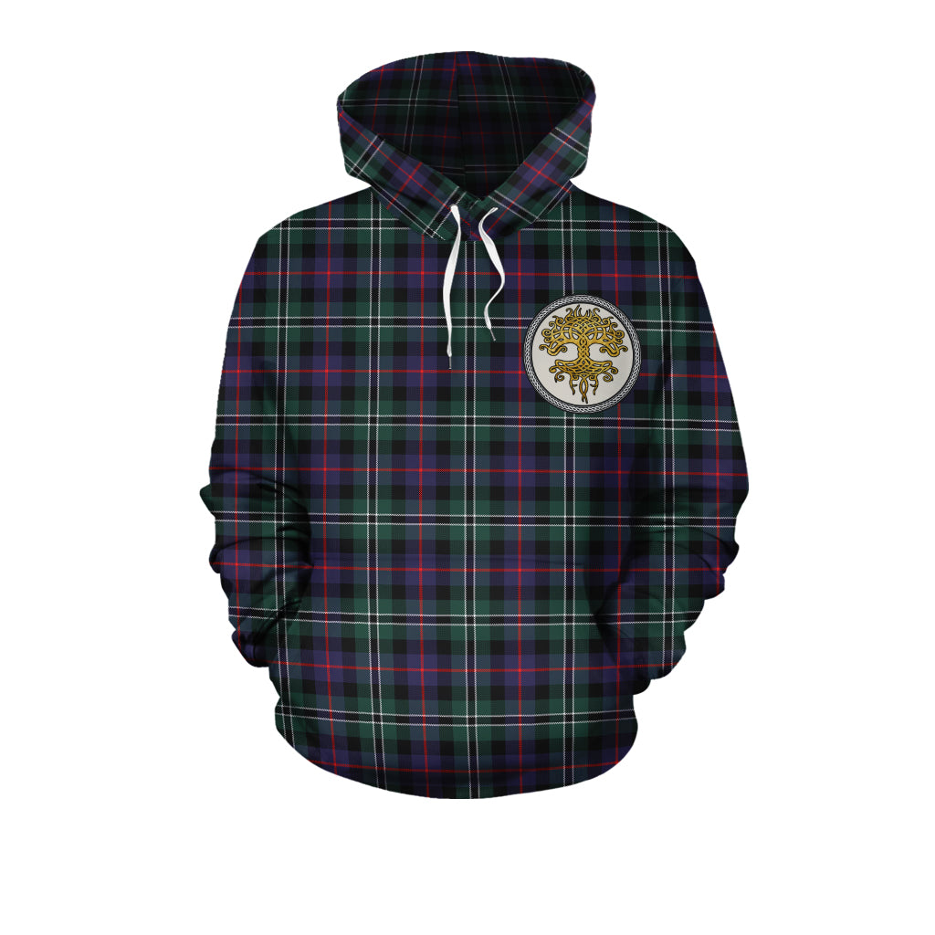 Rose Hunting Modern Tartan Hoodie - Tree Of Life