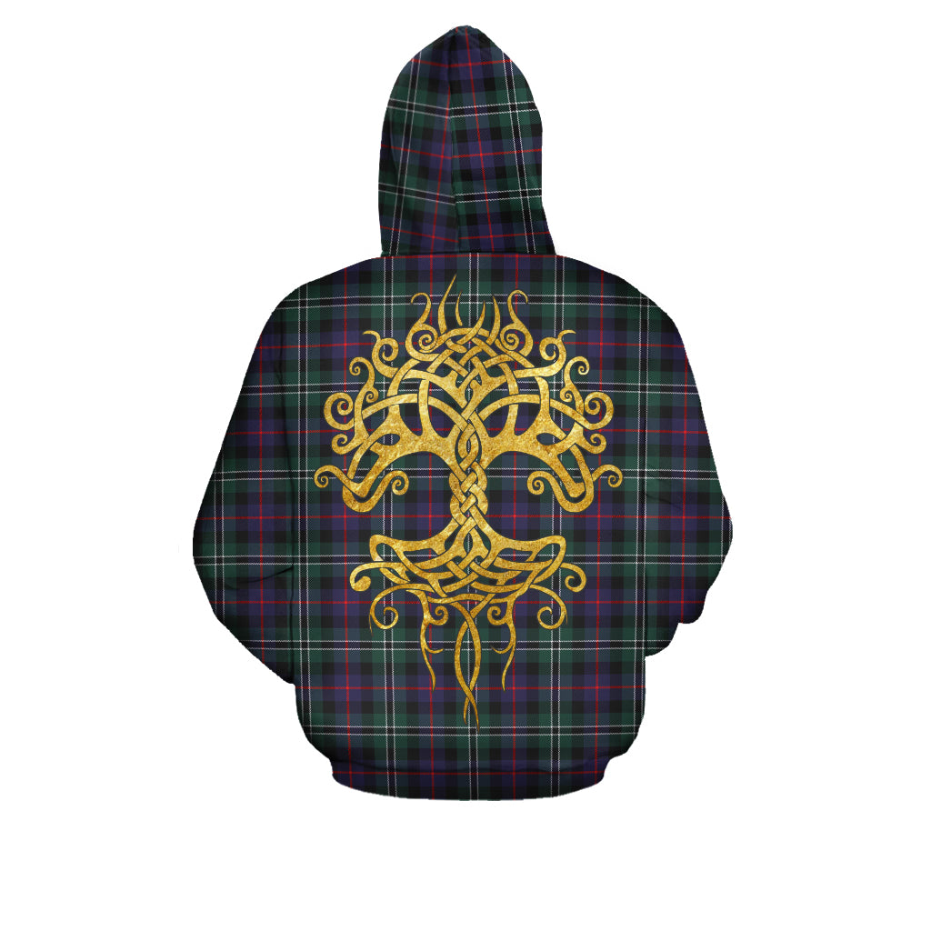 Rose Hunting Modern Tartan Hoodie - Tree Of Life