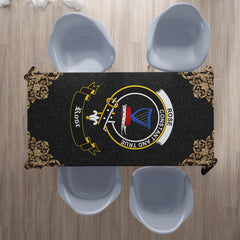 Rose Crest Tablecloth - Black Style