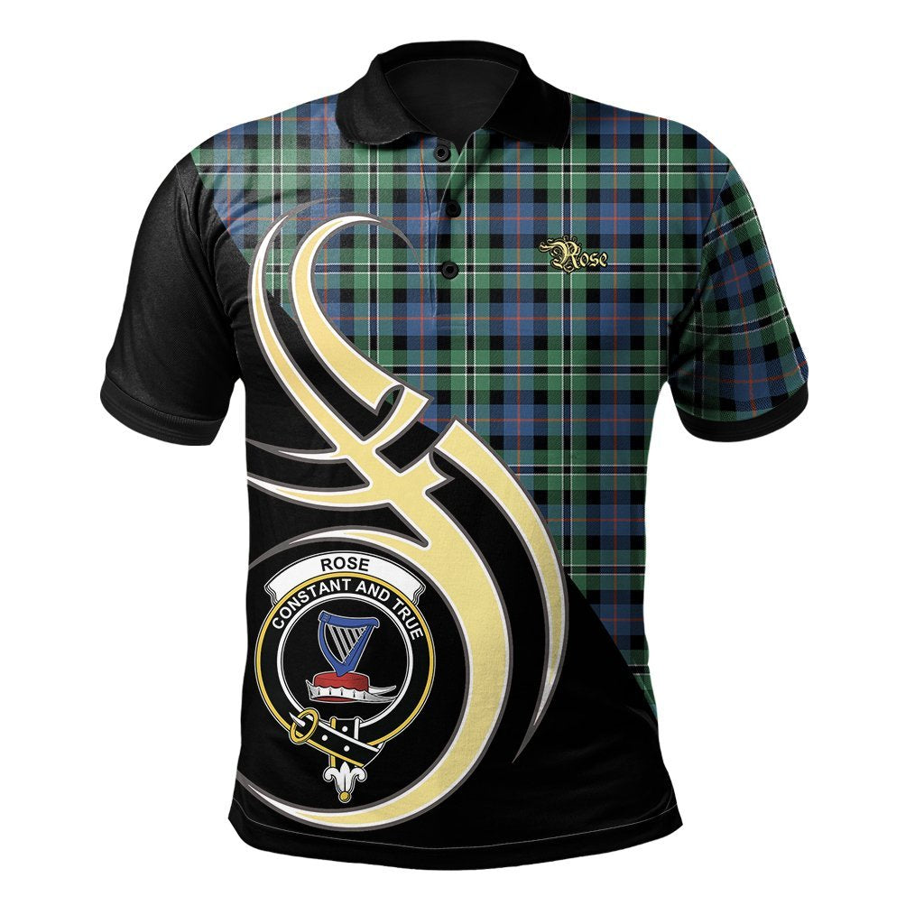 Rose Hunting Ancient Tartan Polo Shirt - Believe In Me Style