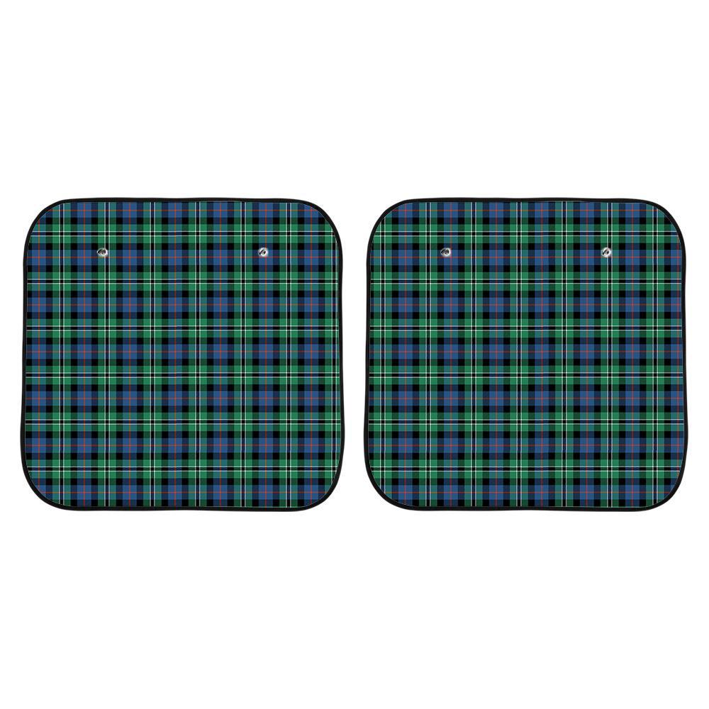 Rose Hunting Ancient Tartan Car Sun Shade - 2 Pieces