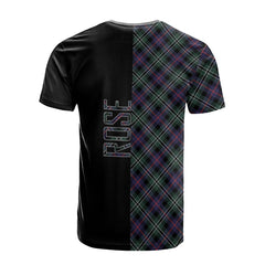 Rose Hunting Modern Tartan T-Shirt Half of Me - Cross Style