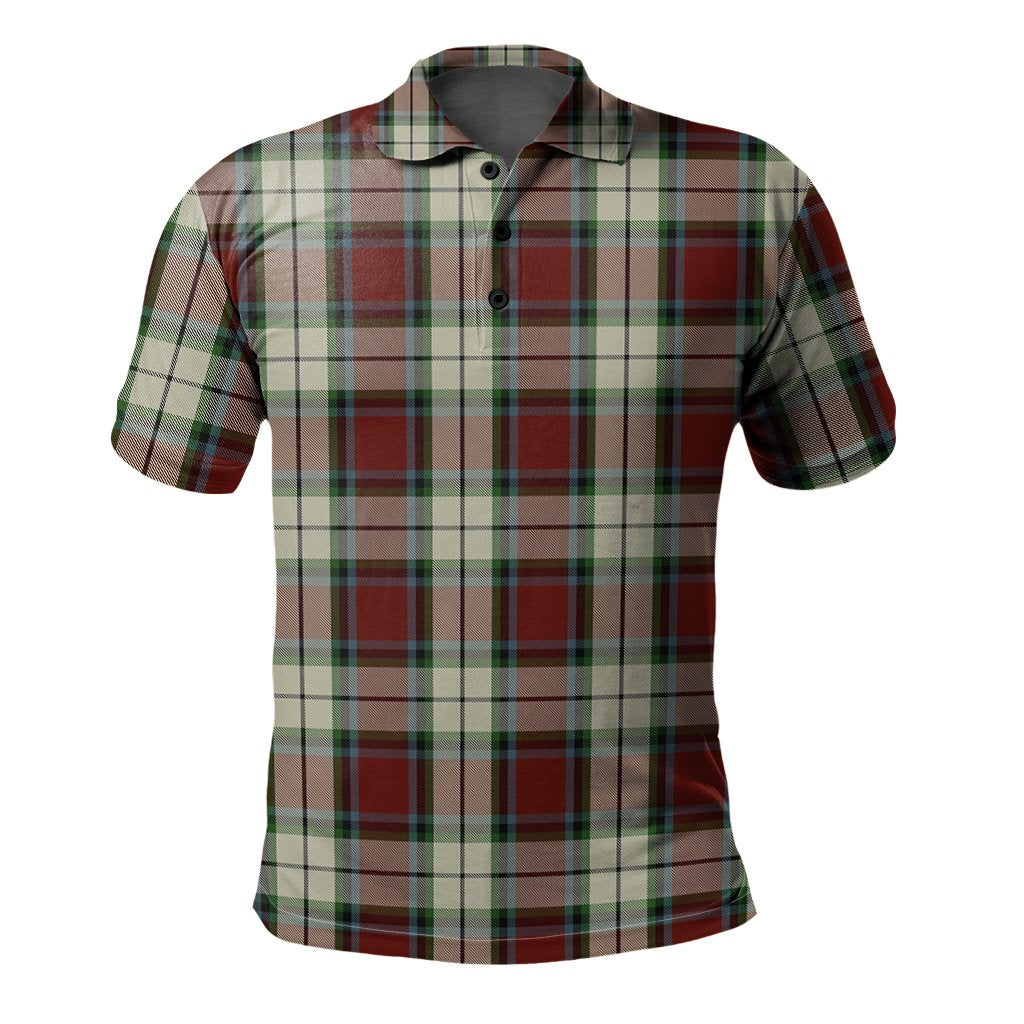 Rose White Dress Tartan Polo Shirt