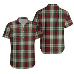 Rose White Dress Tartan Hawaiian Shirt