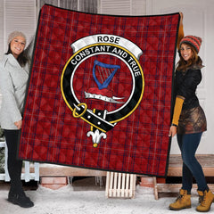 Rose of Kilravock Tartan Crest Quilt