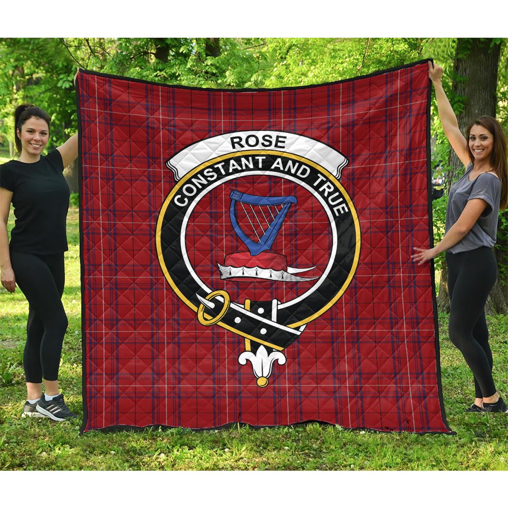 Rose of Kilravock Tartan Crest Quilt