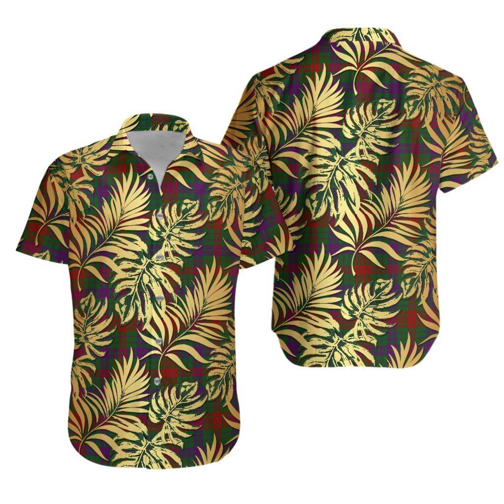 Ross 03 Tartan Vintage Leaves Hawaiian Shirt