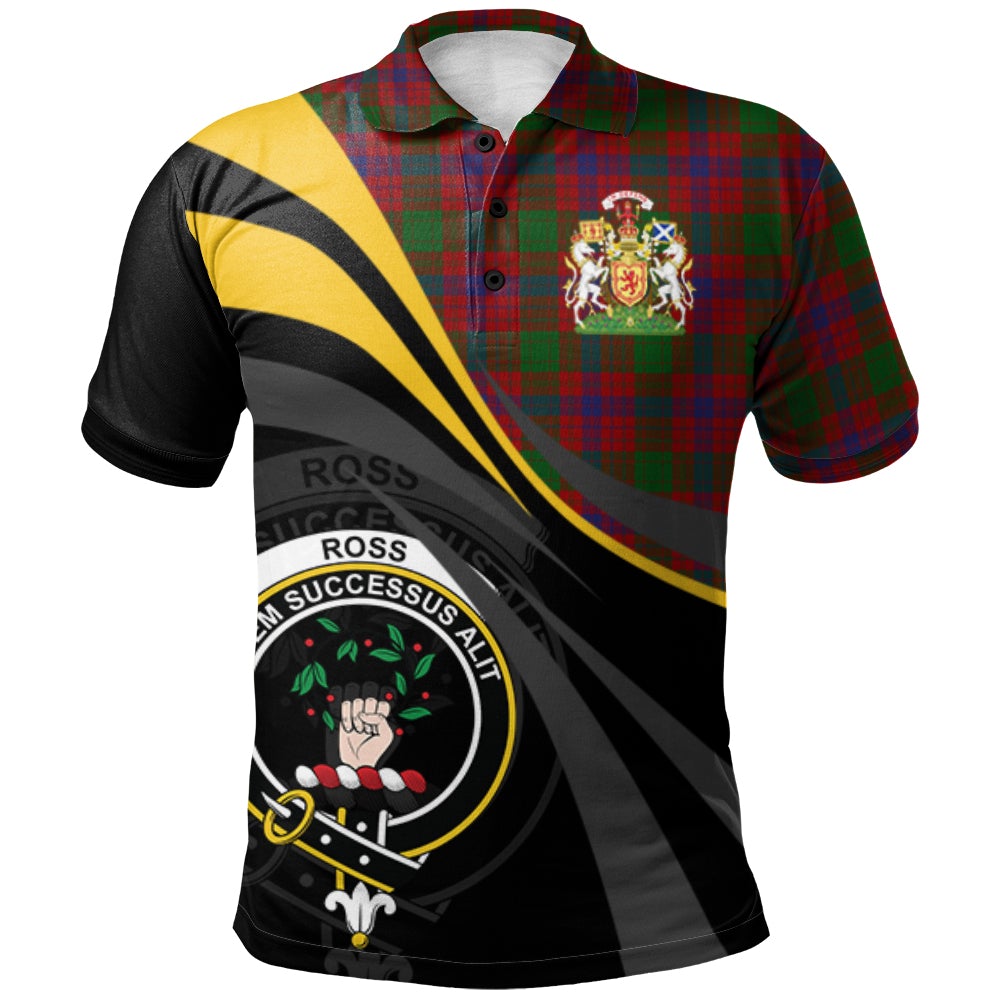 Ross 06 Tartan Polo Shirt - Royal Coat Of Arms Style
